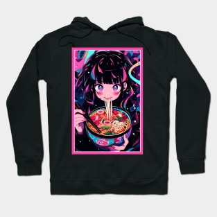 Cute Anime Girl |  Ramen Noodles | Hentaii Chibi Kawaii Design Hoodie